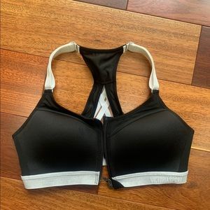 New Victoria’s Secret black/white Sports bra- 34B